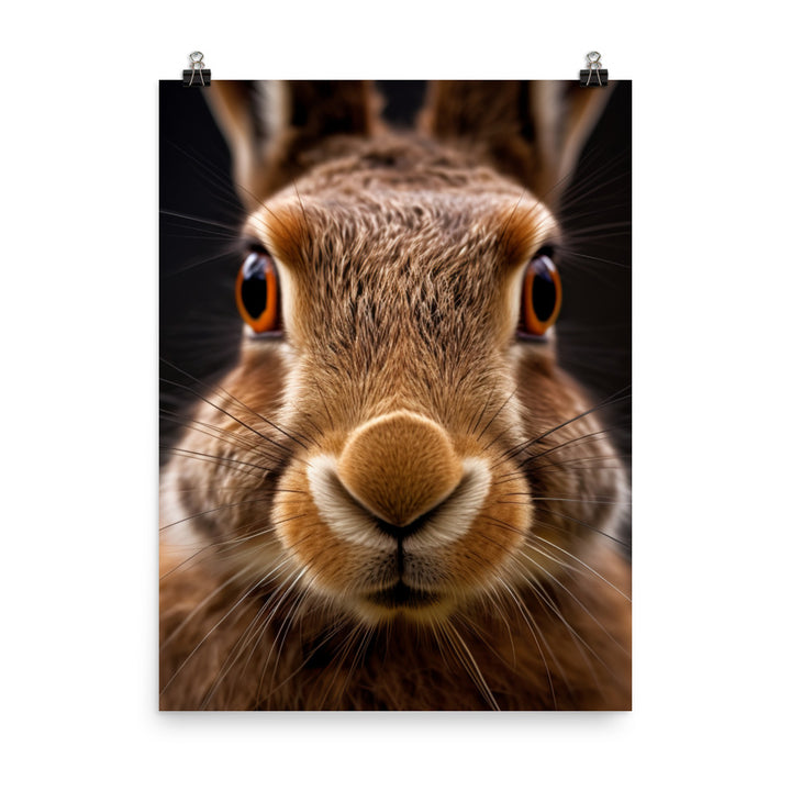Charming Belgian Hare Photo paper poster - PosterfyAI.com