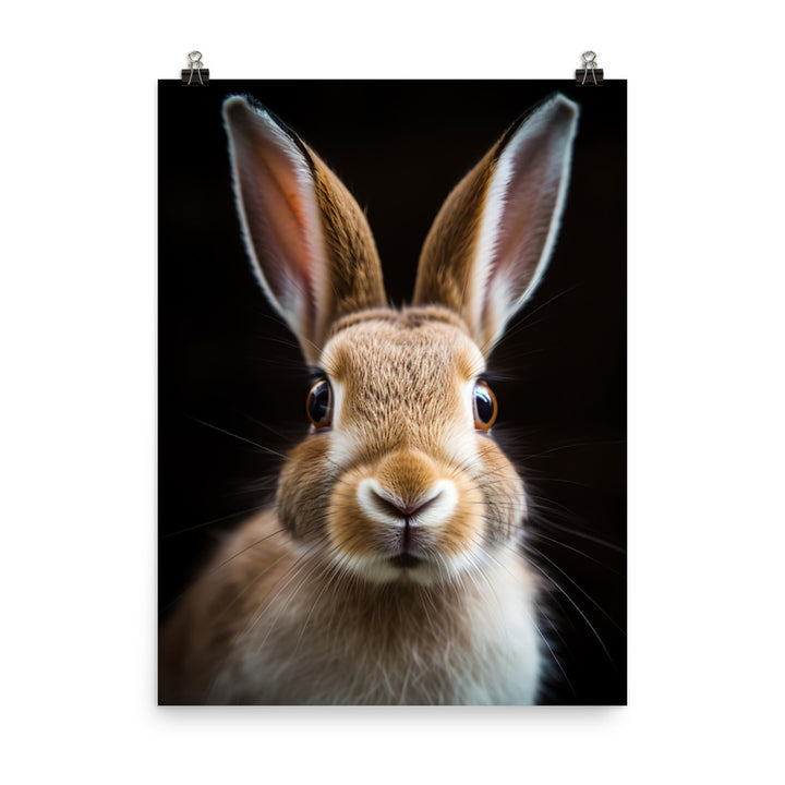 Adorable Belgian Hare Photo paper poster - PosterfyAI.com