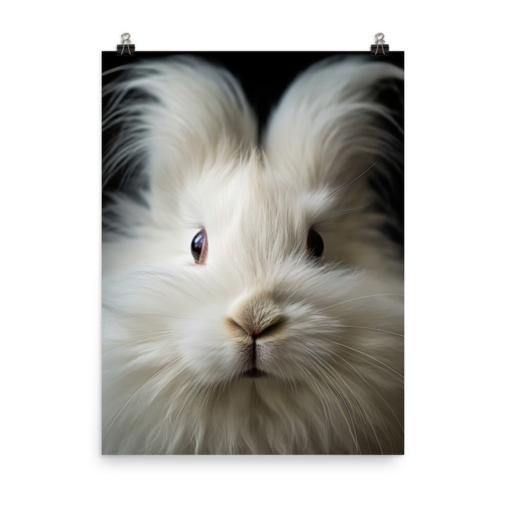 Charming Angora Bunny Photo paper poster - PosterfyAI.com