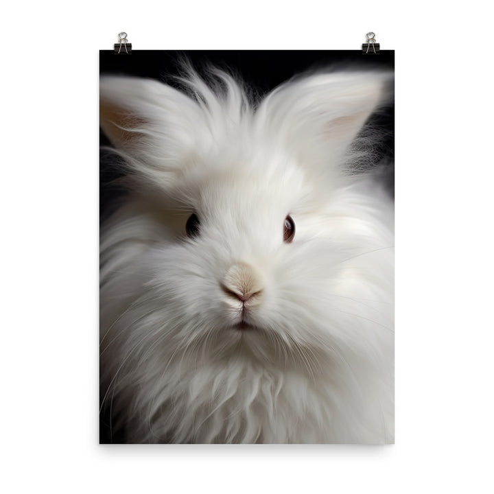 Charming Angora Bunny Photo paper poster - PosterfyAI.com