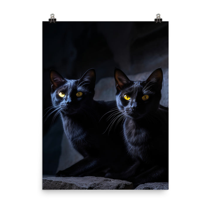 Elegance of Bombay Cat Photo paper poster - PosterfyAI.com