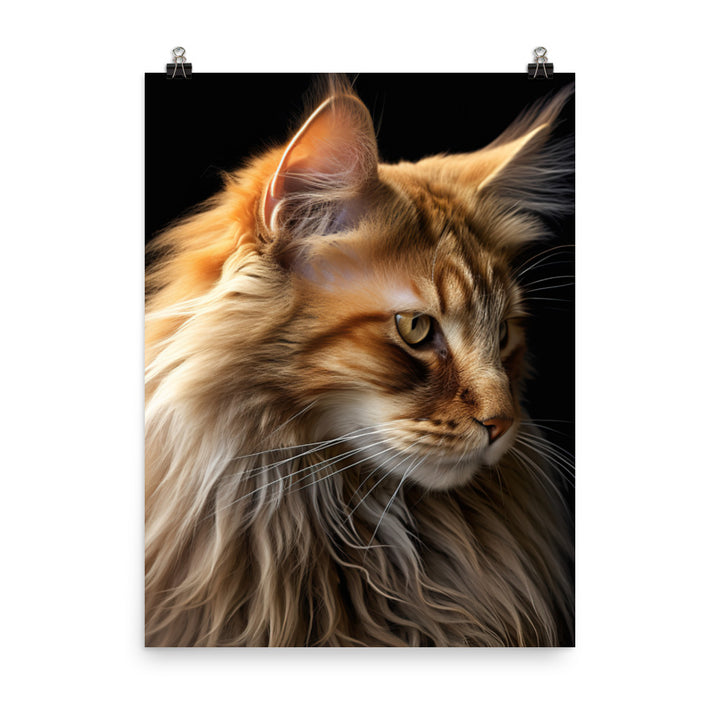Norwegian Forest Cat Photo paper poster - PosterfyAI.com