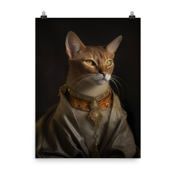 Abyssinian Cat Photo paper poster - PosterfyAI.com