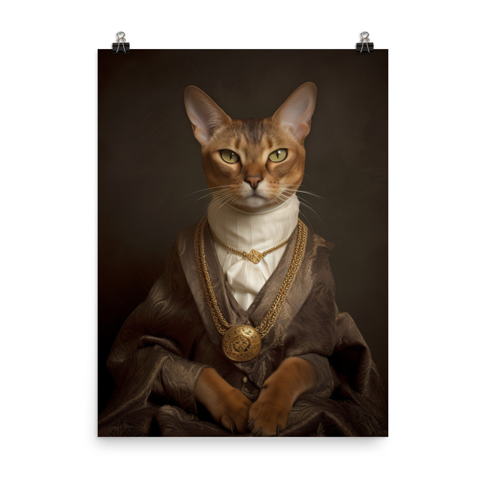 Abyssinian Cat Photo paper poster - PosterfyAI.com
