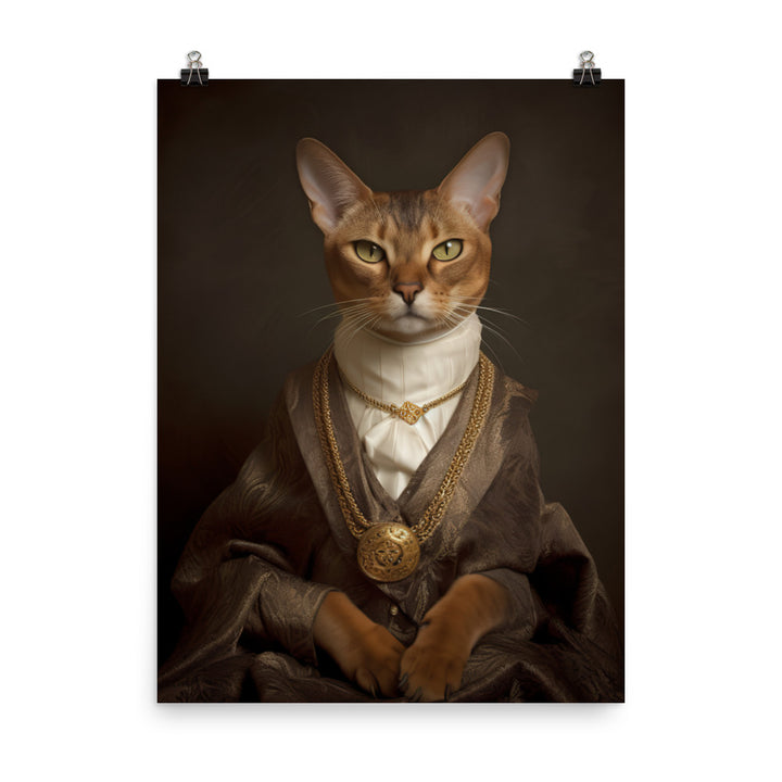 Abyssinian Cat Photo paper poster - PosterfyAI.com