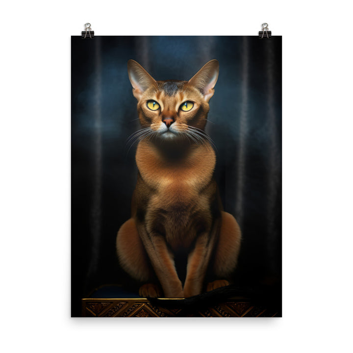 Abyssinian Cat Photo paper poster - PosterfyAI.com