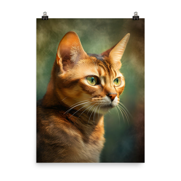 Abyssinian Cat Photo paper poster - PosterfyAI.com