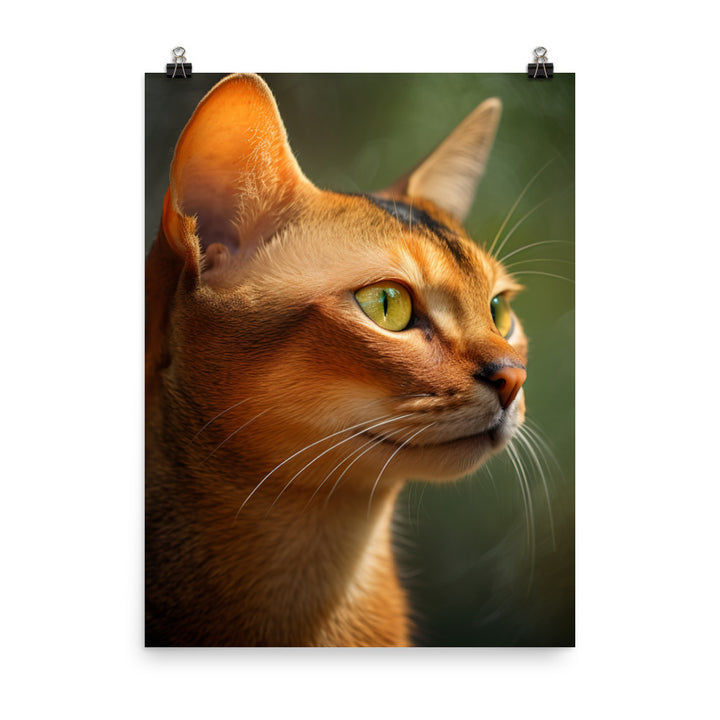 Abyssinian Cat Photo paper poster - PosterfyAI.com