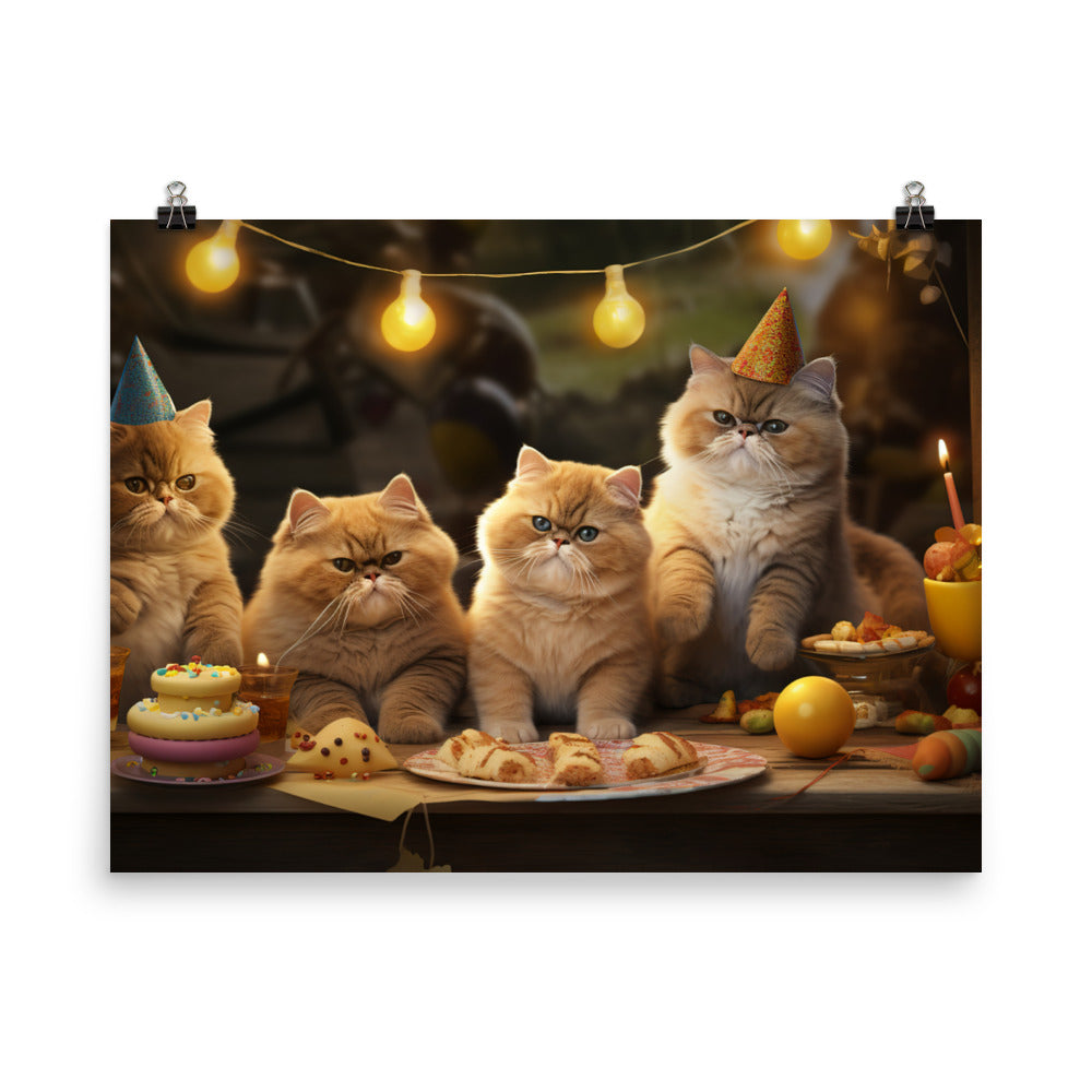 Exotic Shorthair Photo paper poster - PosterfyAI.com
