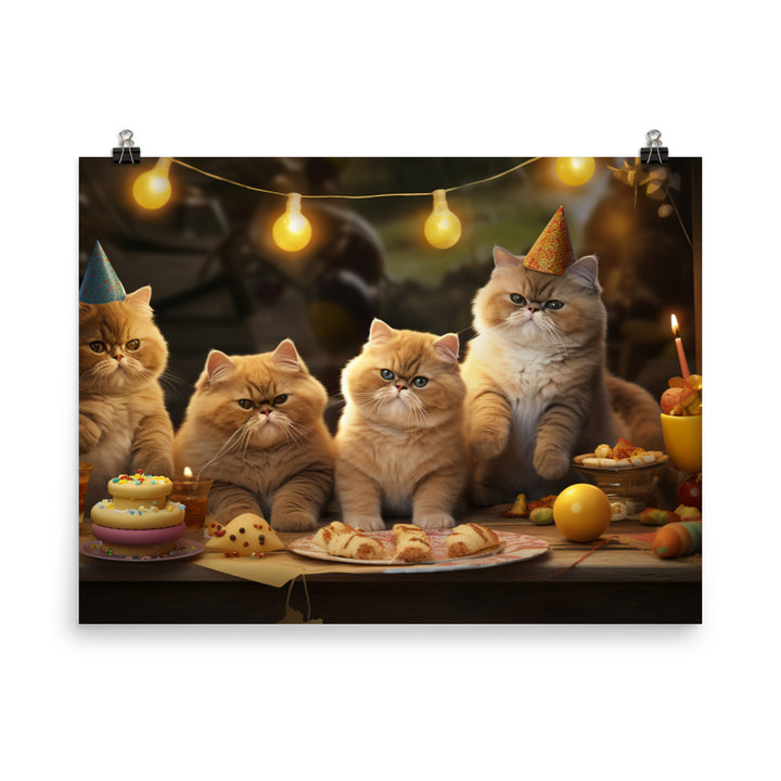 Exotic Shorthair Photo paper poster - PosterfyAI.com