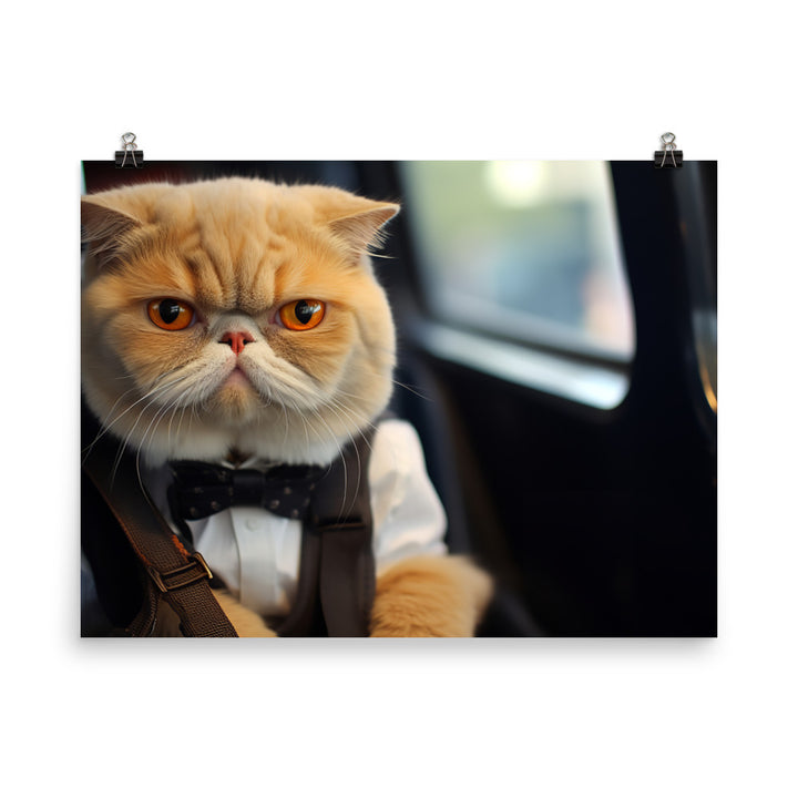 Exotic Shorthair Transit Operator Photo paper poster - PosterfyAI.com