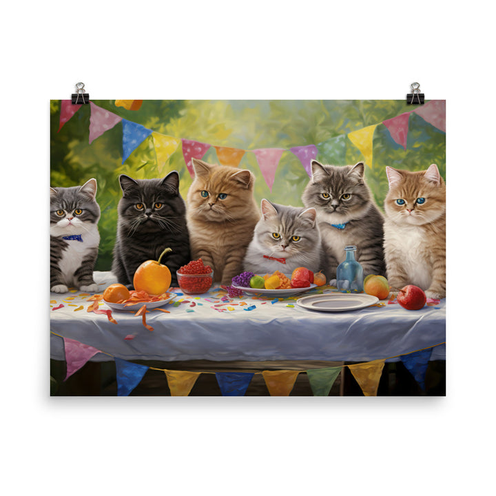 Exotic Shorthair Photo paper poster - PosterfyAI.com