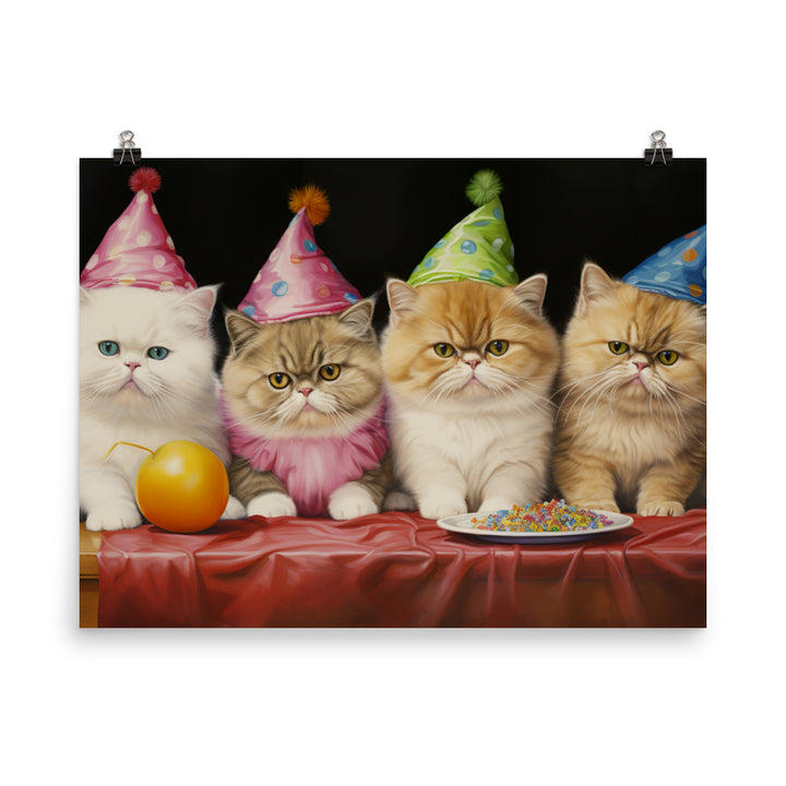 Exotic Shorthair Photo paper poster - PosterfyAI.com