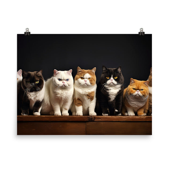 Exotic Shorthair Photo paper poster - PosterfyAI.com