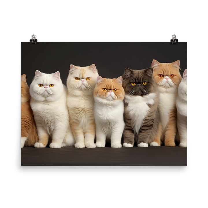 Exotic Shorthair Photo paper poster - PosterfyAI.com