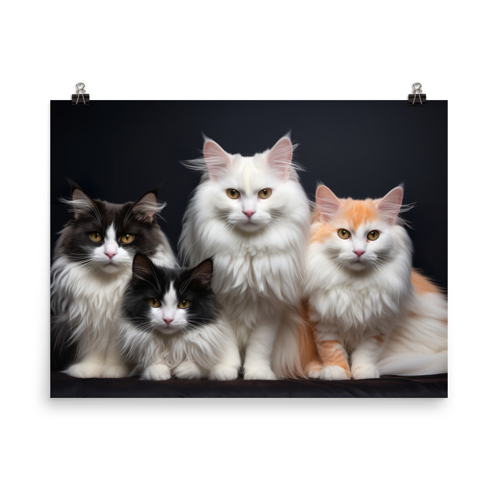Turkish Van Photo paper poster - PosterfyAI.com