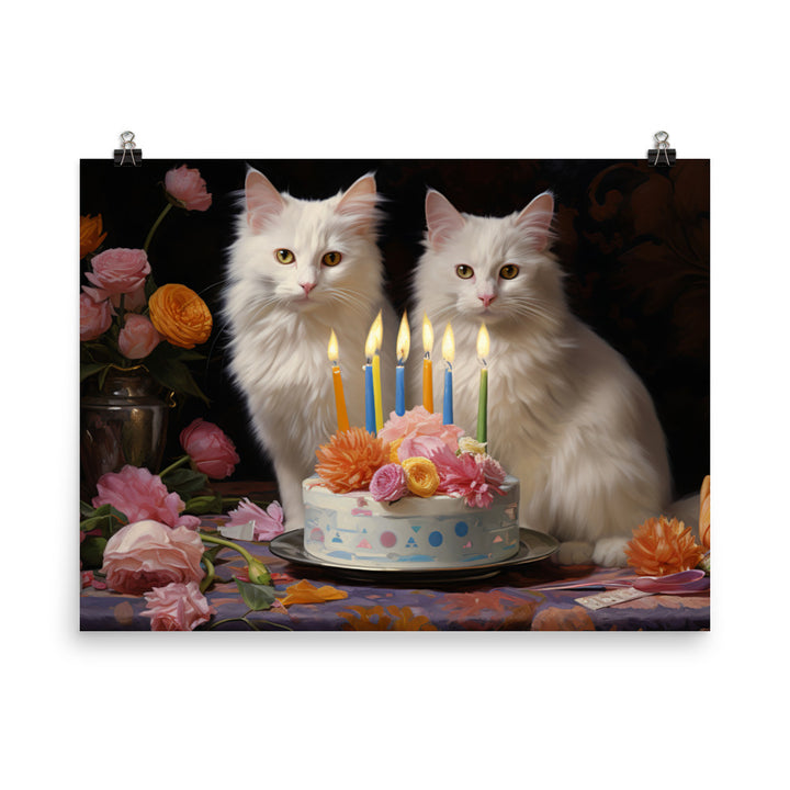 Turkish Van Photo paper poster - PosterfyAI.com