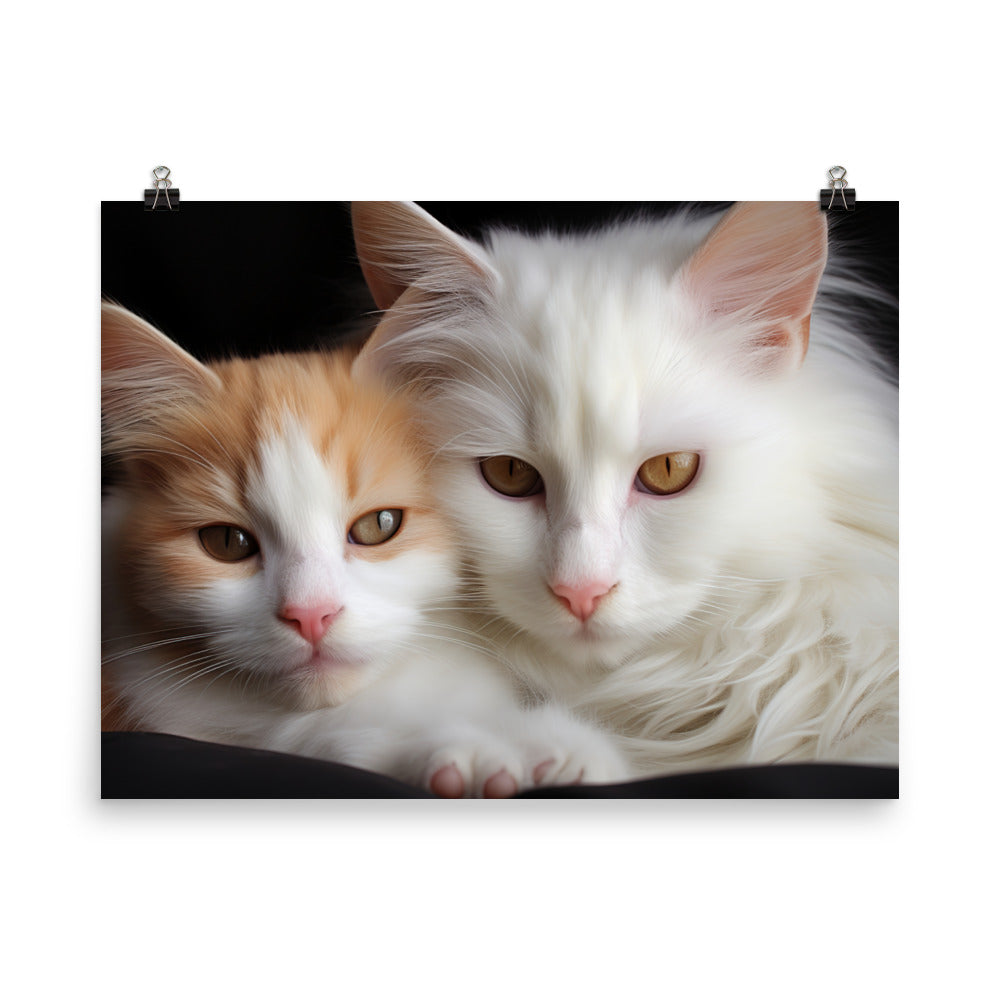 Turkish Van Photo paper poster - PosterfyAI.com