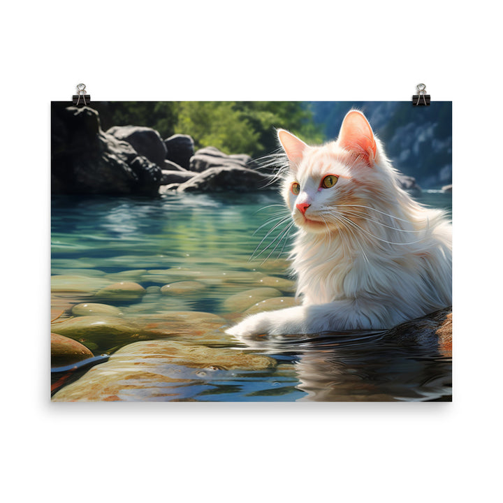 Turkish Van Photo paper poster - PosterfyAI.com