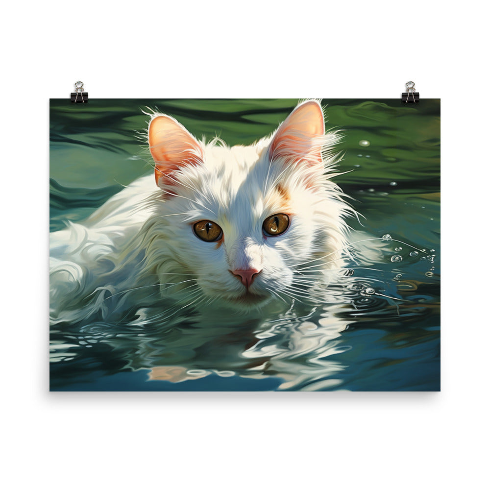 Turkish Van Photo paper poster - PosterfyAI.com