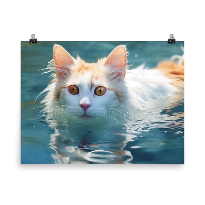 Turkish Van Photo paper poster - PosterfyAI.com