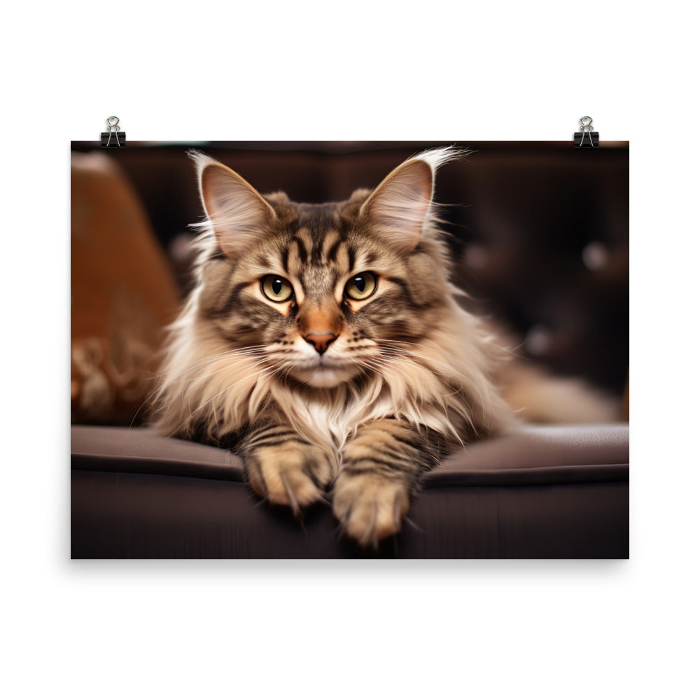 Maine Coon Photo paper poster - PosterfyAI.com