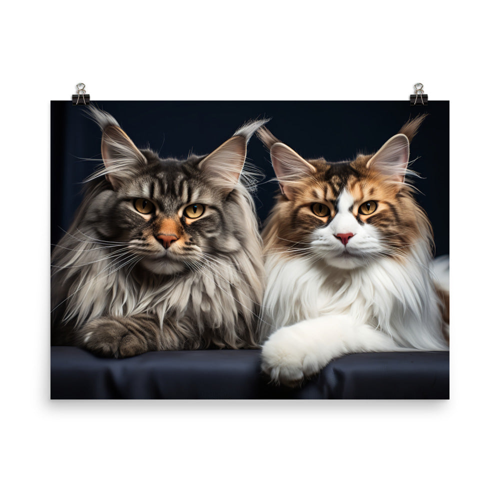 Maine Coon Photo paper poster - PosterfyAI.com