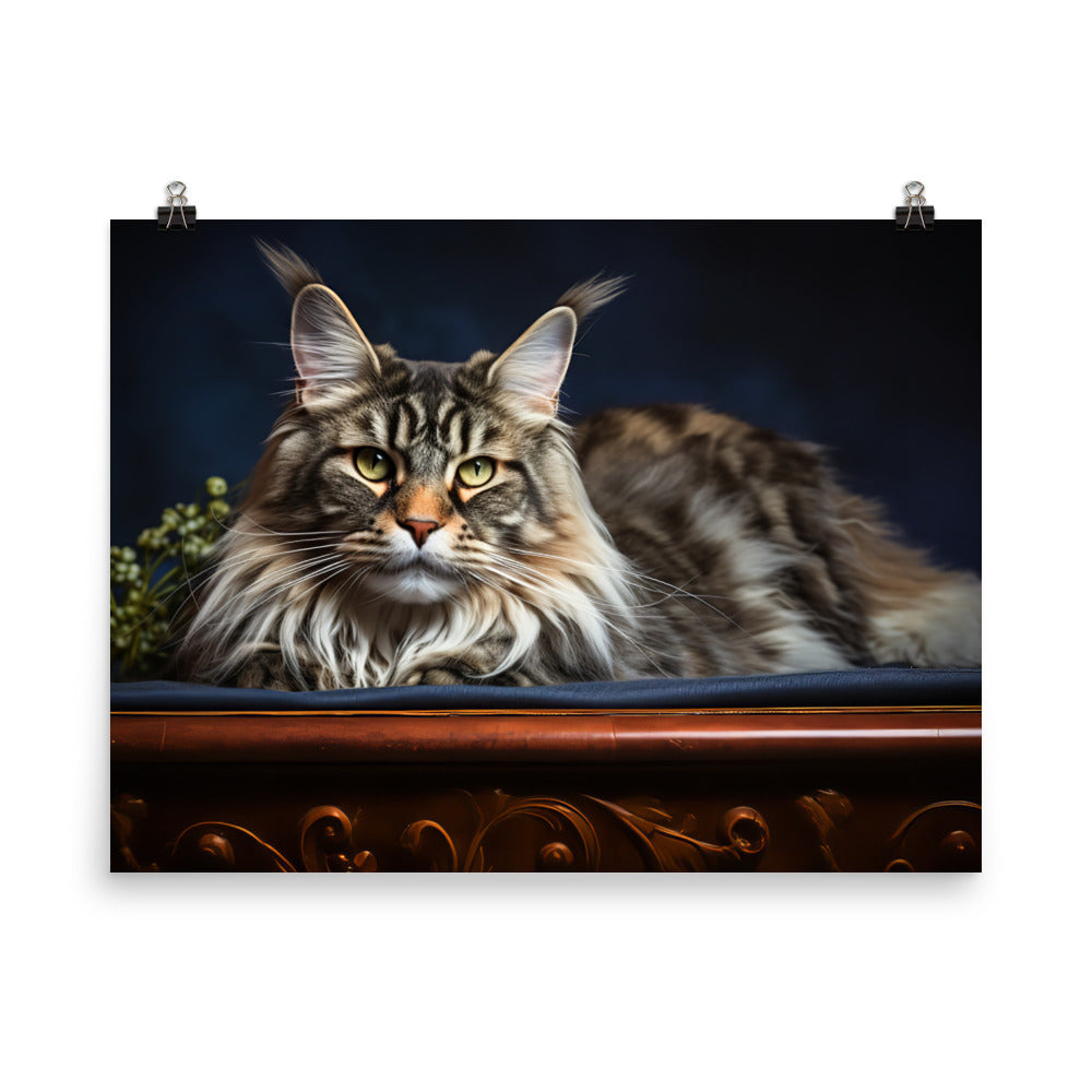 Maine Coon Photo paper poster - PosterfyAI.com