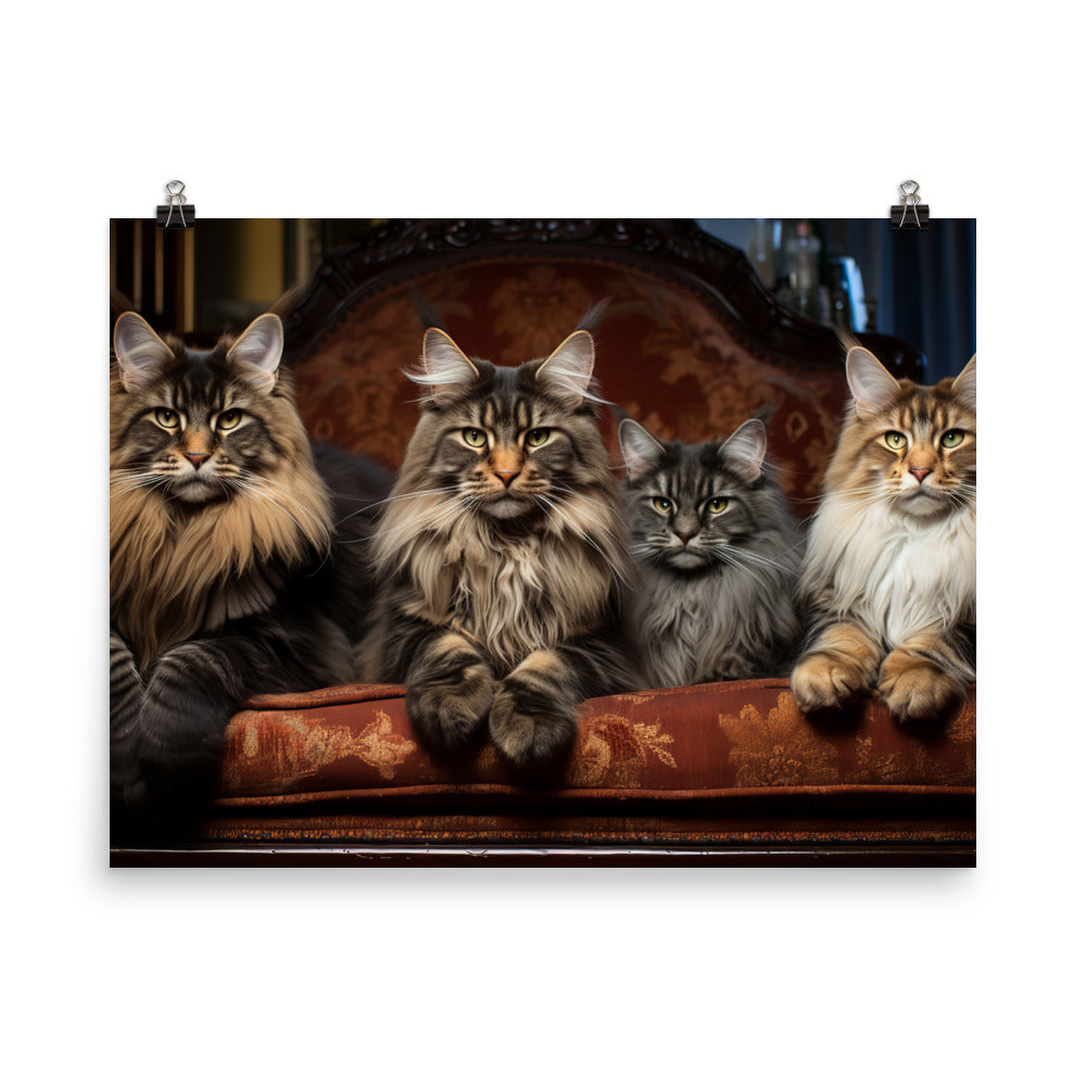 Maine Coon Photo paper poster - PosterfyAI.com