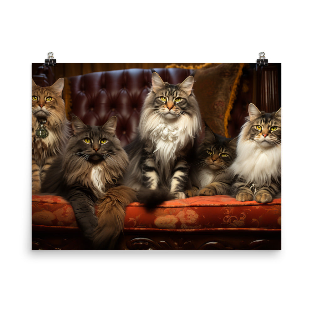 Maine Coon Photo paper poster - PosterfyAI.com