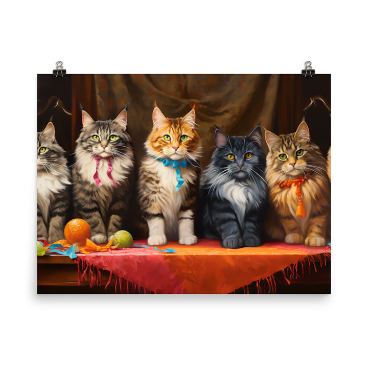 Maine Coon Photo paper poster - PosterfyAI.com