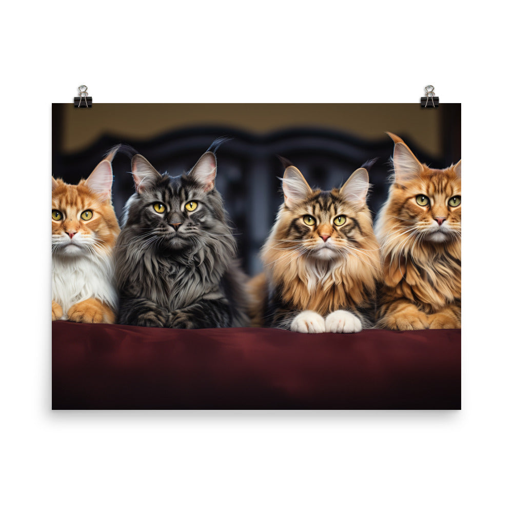 Maine Coon Photo paper poster - PosterfyAI.com