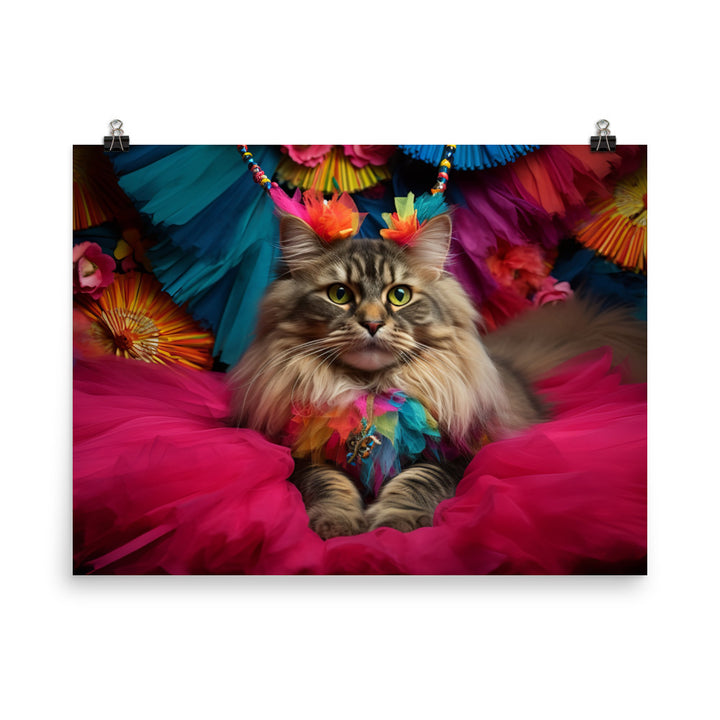 Maine Coon Photo paper poster - PosterfyAI.com