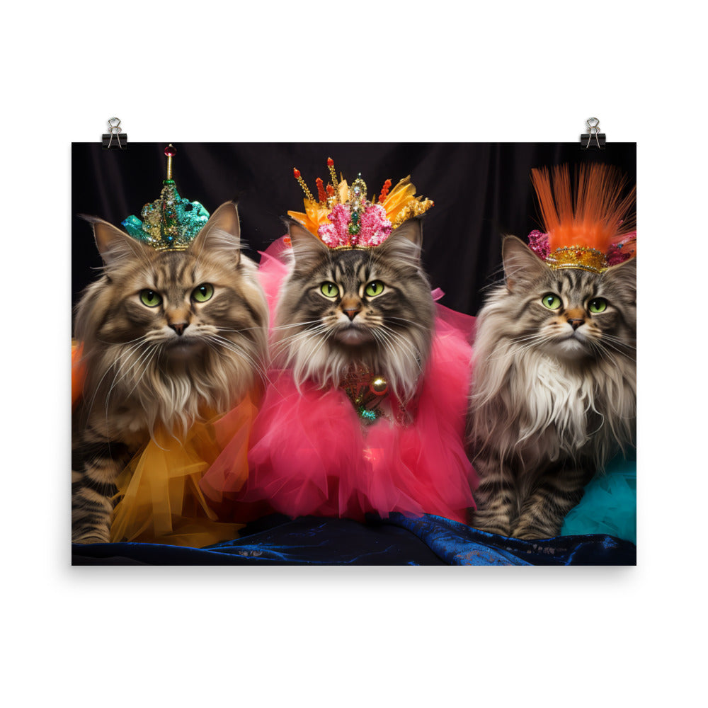 Maine Coon Photo paper poster - PosterfyAI.com