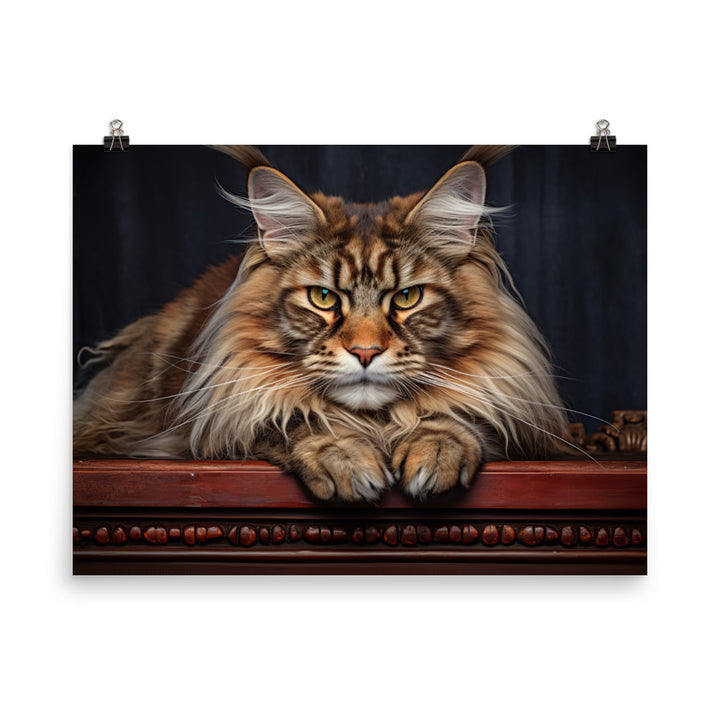 Maine Coon Photo paper poster - PosterfyAI.com