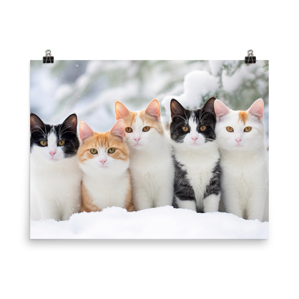 Japanese Bobtail Photo paper poster - PosterfyAI.com
