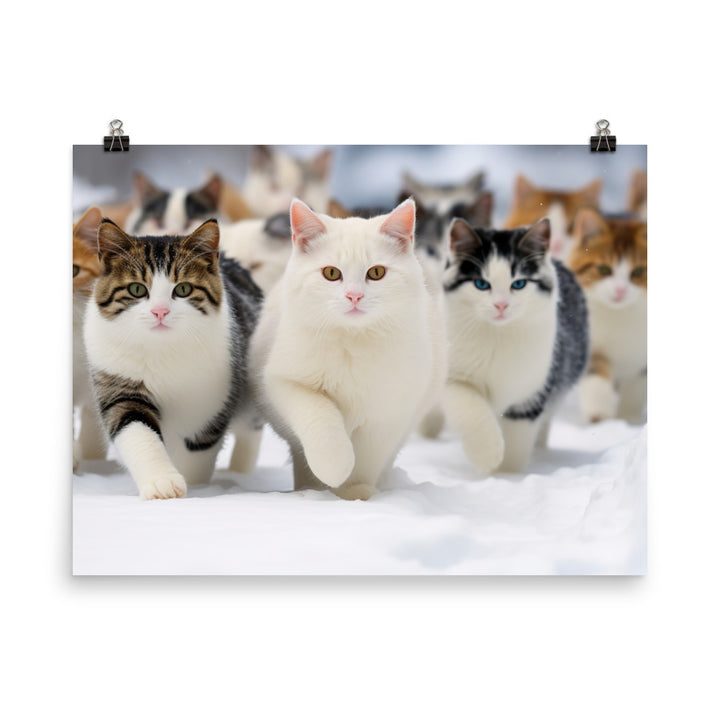 Japanese Bobtail Photo paper poster - PosterfyAI.com