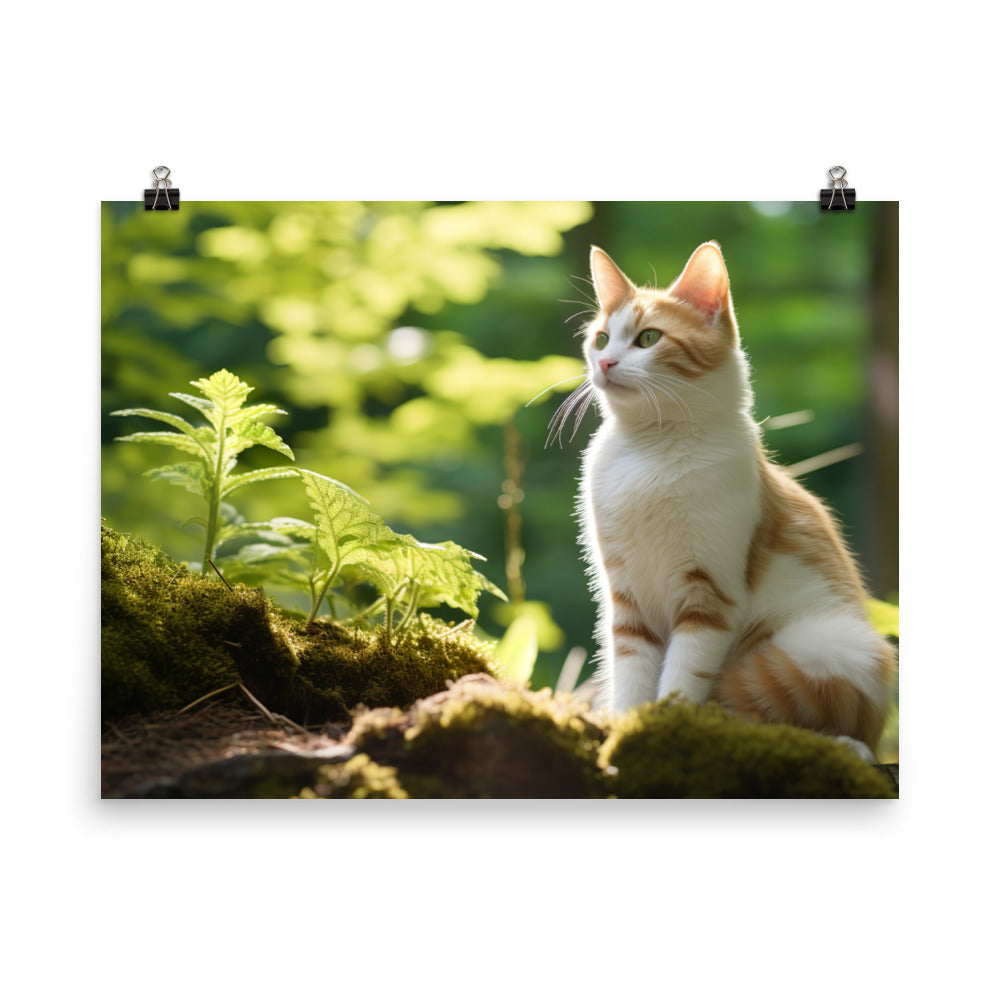 Japanese Bobtail Photo paper poster - PosterfyAI.com