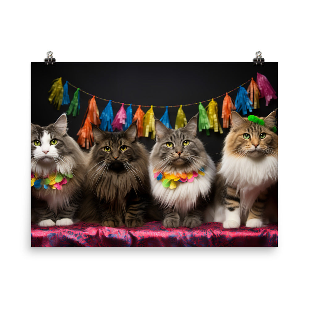 Norwegian Forest Photo paper poster - PosterfyAI.com