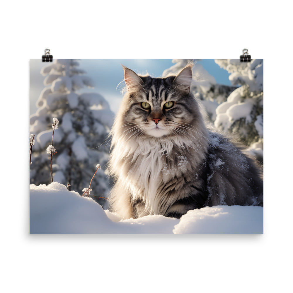 Norwegian Forest Photo paper poster - PosterfyAI.com