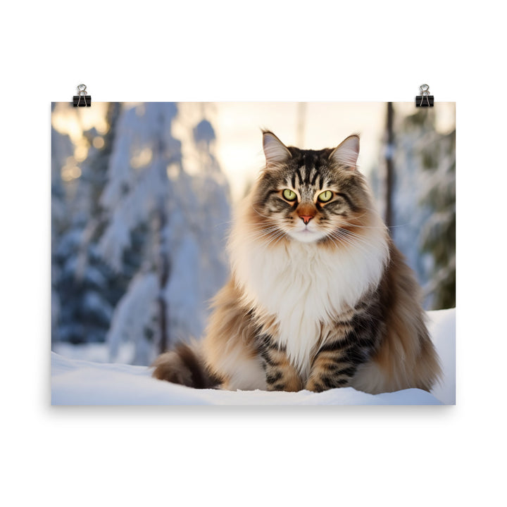 Norwegian Forest Photo paper poster - PosterfyAI.com
