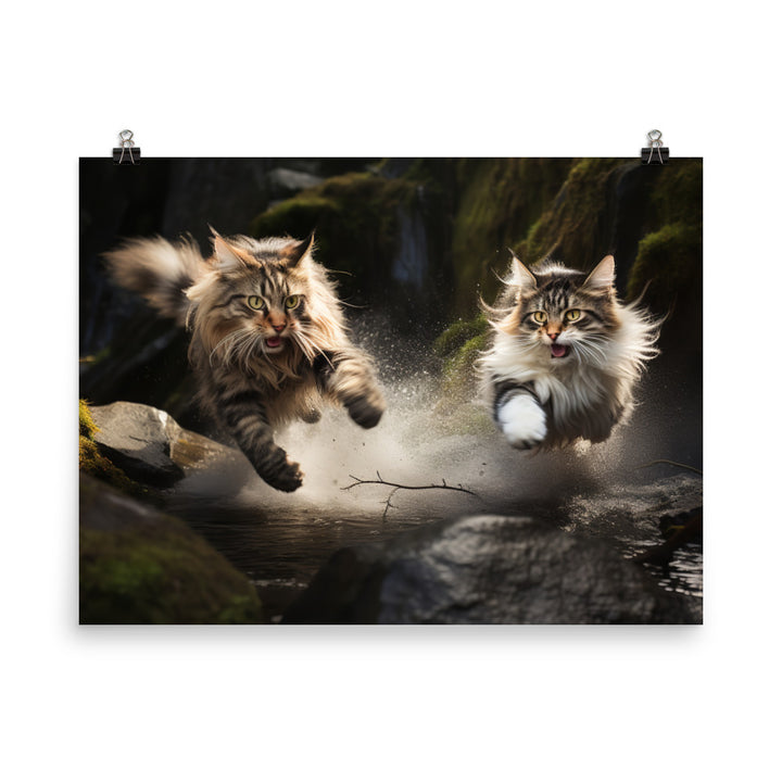 Norwegian Forest Photo paper poster - PosterfyAI.com
