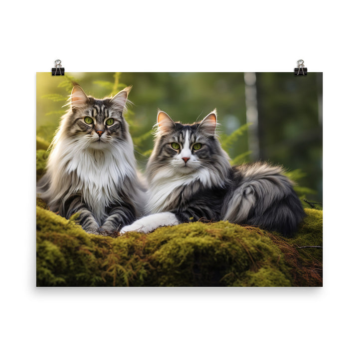Norwegian Forest Photo paper poster - PosterfyAI.com
