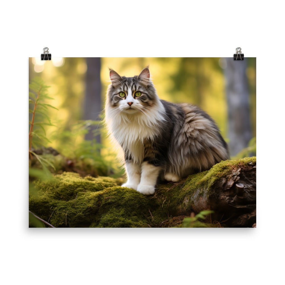 Norwegian Forest Photo paper poster - PosterfyAI.com