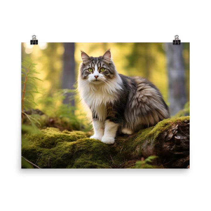 Norwegian Forest Photo paper poster - PosterfyAI.com