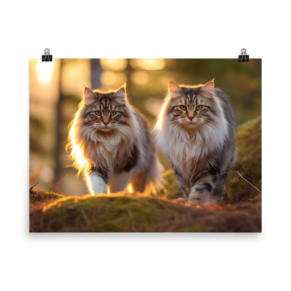 Norwegian Forest Photo paper poster - PosterfyAI.com