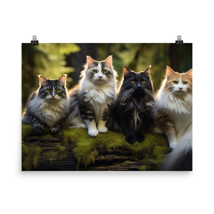 Norwegian Forest Photo paper poster - PosterfyAI.com
