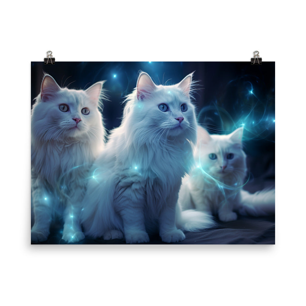 Turkish Angora Photo paper poster - PosterfyAI.com