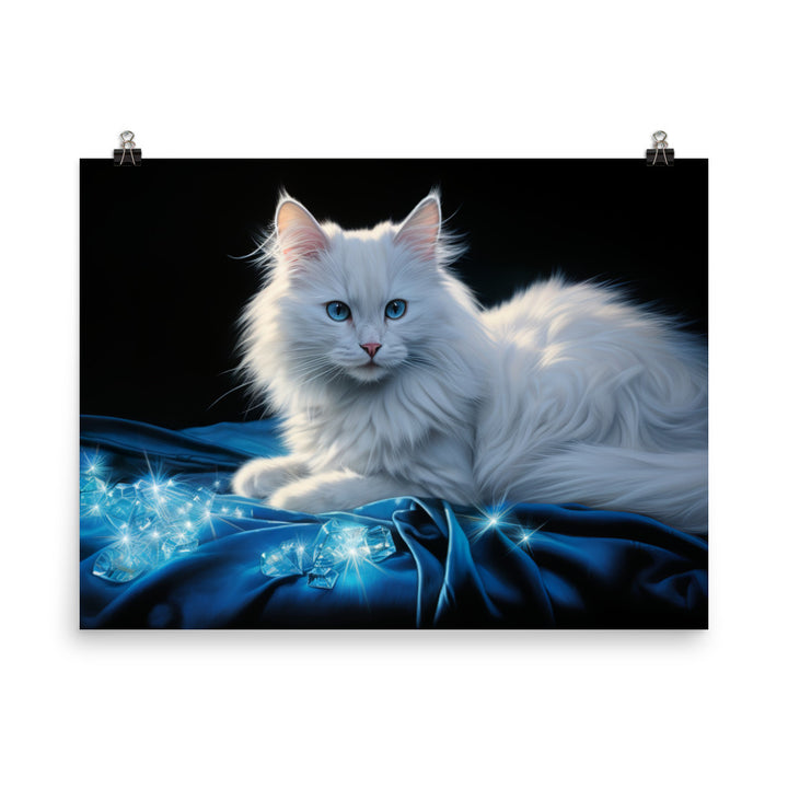 Turkish Angora Photo paper poster - PosterfyAI.com