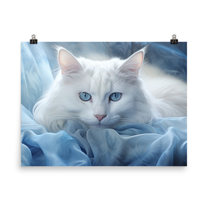 Turkish Angora Photo paper poster - PosterfyAI.com